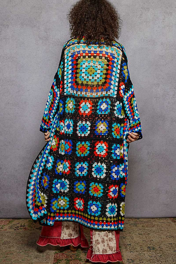 Long Sleeve Crochet Cardigan