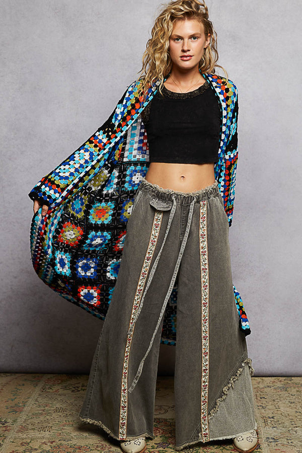Long Sleeve Crochet Cardigan