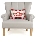 Main Character Energy Embroidered Pillow