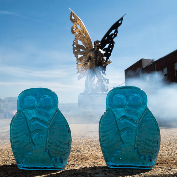 Blenko Glass Mothman Cryptid Critter - Fig