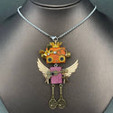 Handmade Punk Robot Necklace