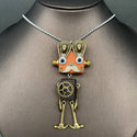 Handmade Punk Robot Necklace
