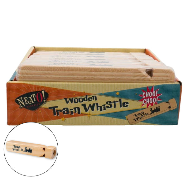 Neato! 7.5" Classic Retro Wooden Train Whistle