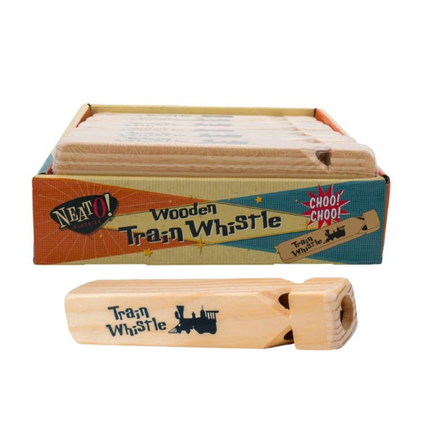 Neato! 7.5" Classic Retro Wooden Train Whistle