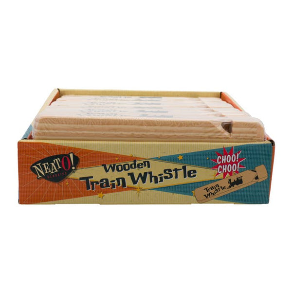 Neato! 7.5" Classic Retro Wooden Train Whistle