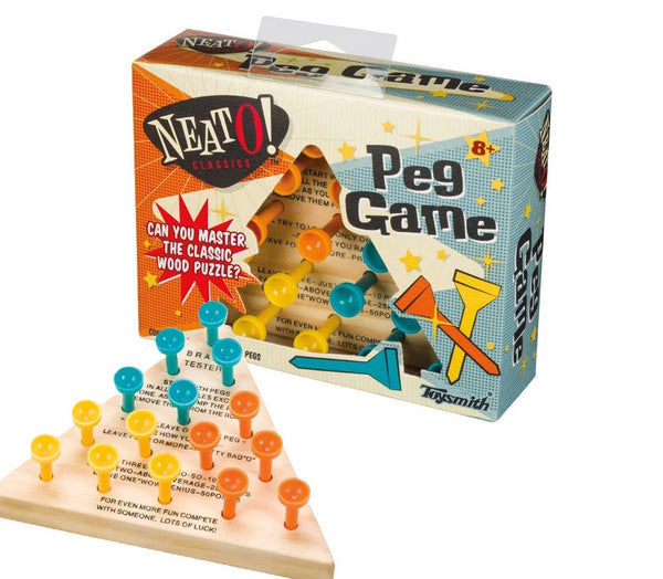 Neato! Travel Size Retro Classic Wooden Peg Game