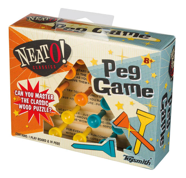 Neato! Travel Size Retro Classic Wooden Peg Game