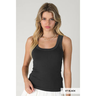 Vintage Reversible Ribbed Tank Top