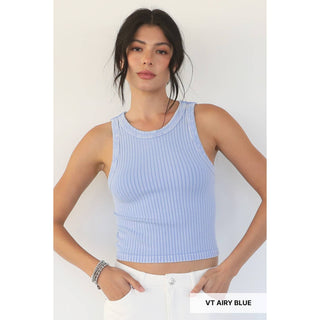Vintage Wide Ribbed Tank Top