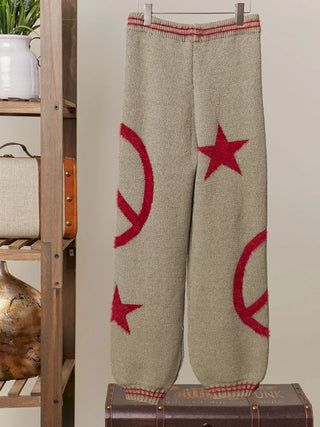 Peace & Stars Cozy Knit Pants
