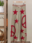 Peace & Stars Cozy Knit Pants