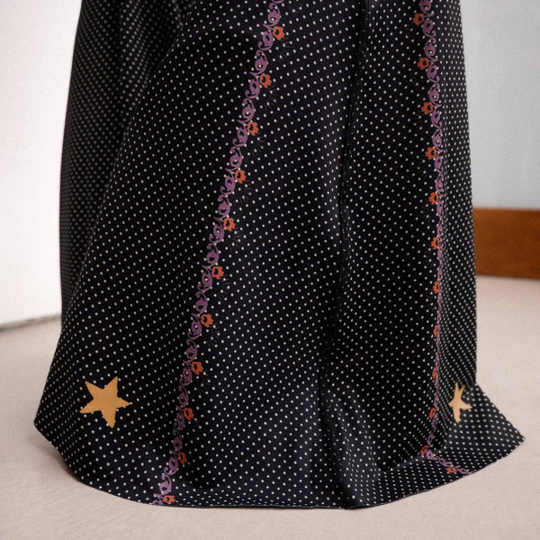 Polka Dot Cowgirl Long Bell Bottoms