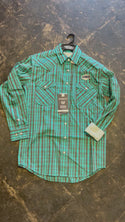 Panhandle Men's - Long Sleeve Snap - Turquoise
