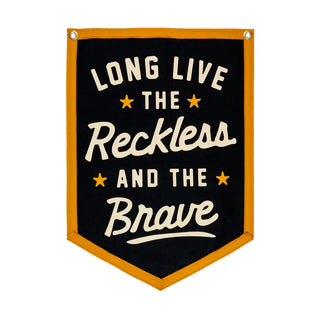Long Live the Reckless and the Brave Camp Flag • All Time Low X Oxford Pennant