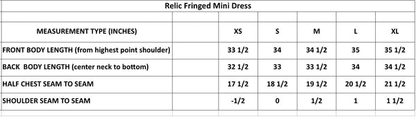 Allie Falcon Relic Fringed Mini Dress