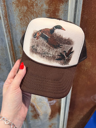 Retro Duck Trucker Cap - Multiple Color Options