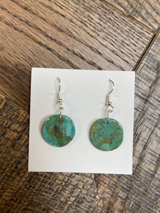 Silver Pearl Ranch -  Sterling Silver  Turquoise  Earrings