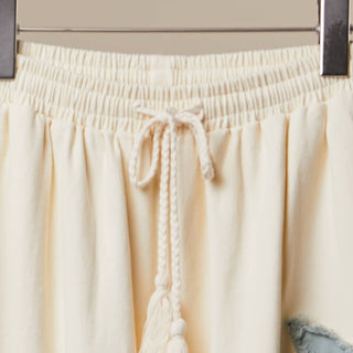 Sun Moon Star Patch Wide Pants