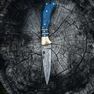 Blue Ridge Damascus Folding Knife by Titan TF-088