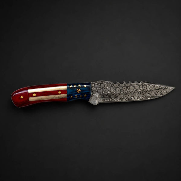 Stars & Steel Limited Edition Damascus Knife by Titan TK-442
