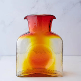 Buy tangerine Blenko Glass - Water Bottle