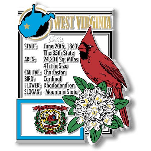 WV State Montage Magnet