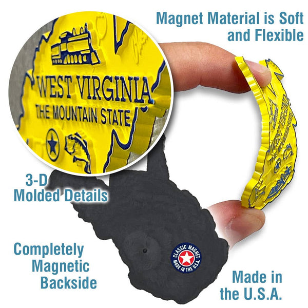 West Virginia Small State Magnet