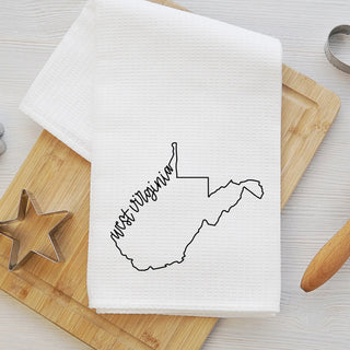 West Virginia Kitchen Towel Dish Towel Tea Towel