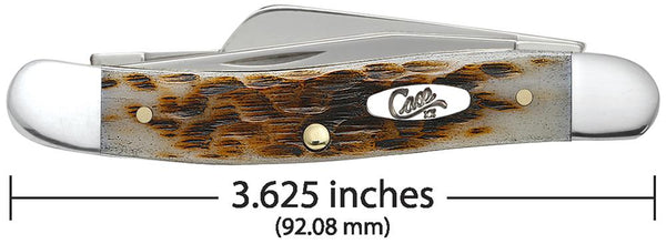 Case® - Amber Bone Peach Seed Jig Medium Stockman #00042