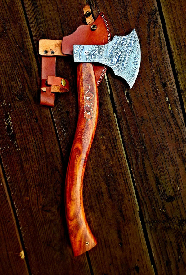 Damascus Handmade Axe  - Viking Style