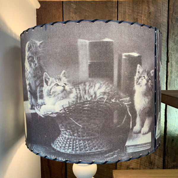 Large Handmade Lampshade - Cats