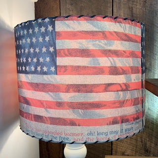 Large Handmade Lampshade - Flag