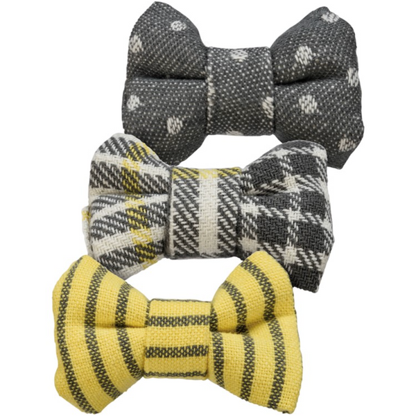 Pet Bow Tie Set - Plaid & Dots