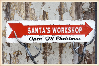 Santa's Workshop Sign