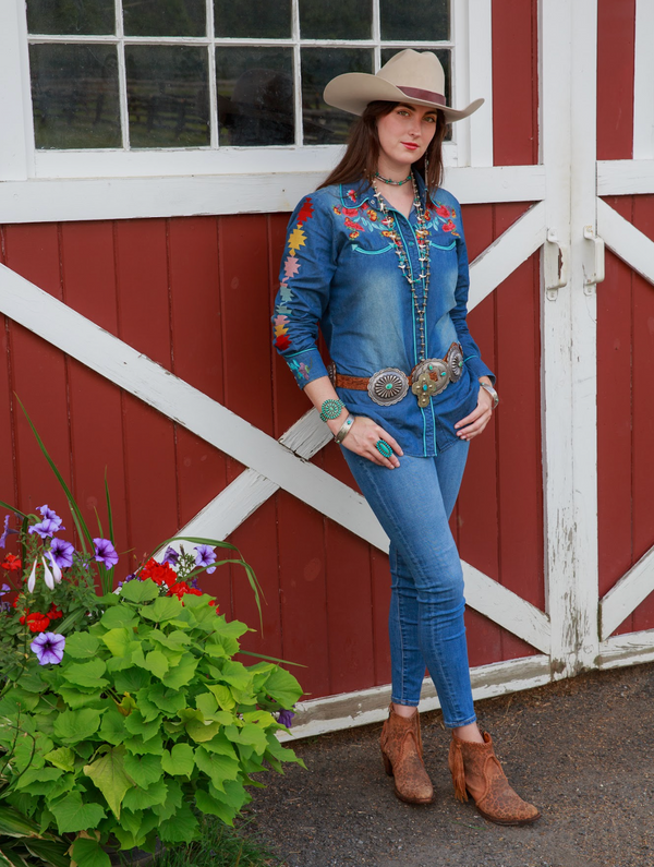 Denim hot sale cowboy outfit